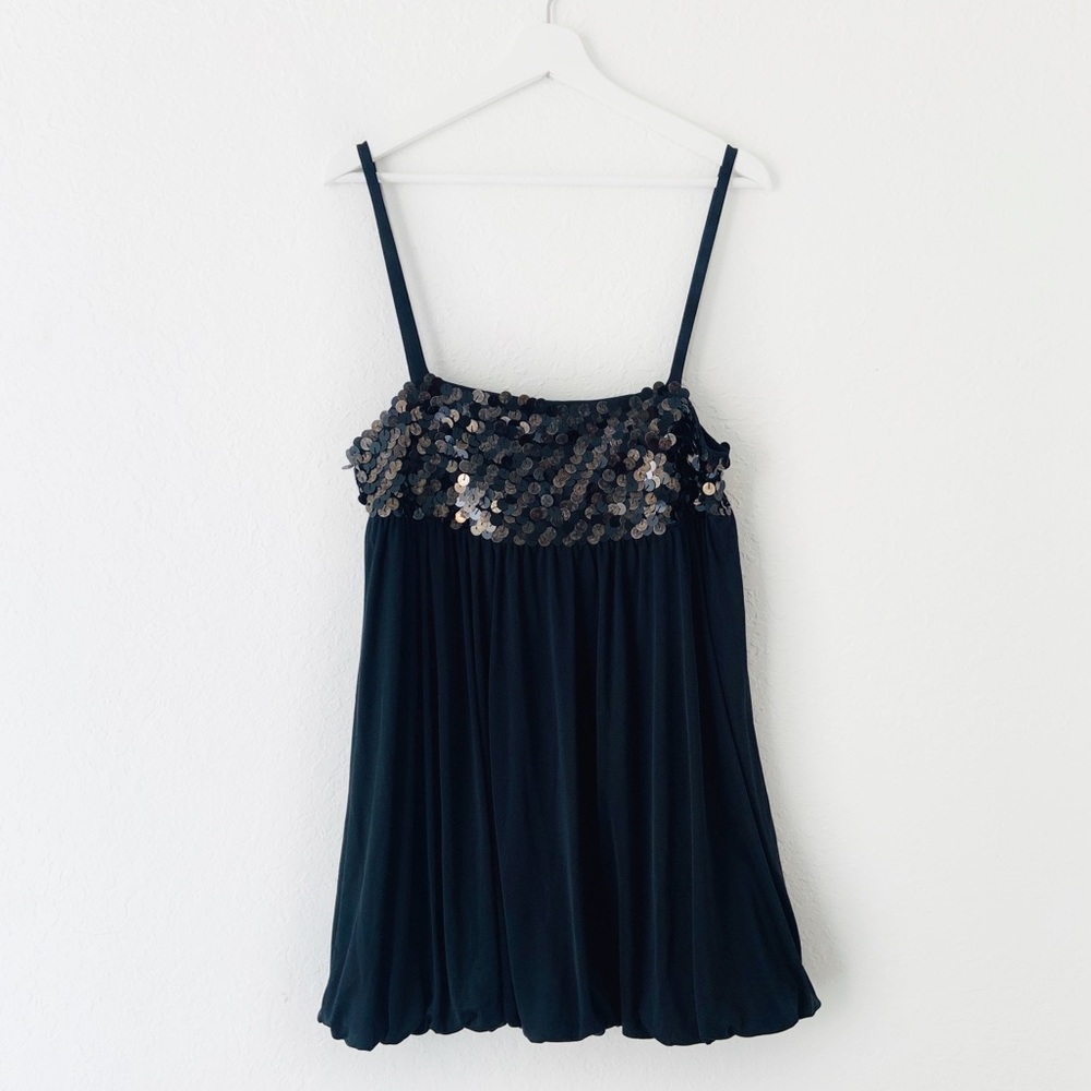 Alice + Olivia Black Embellished Night Out Dress M